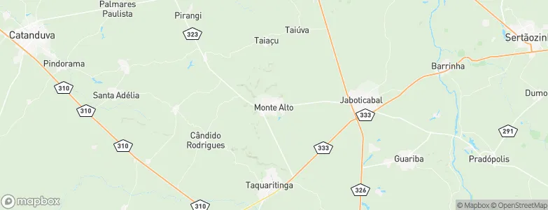 Monte Alto, Brazil Map