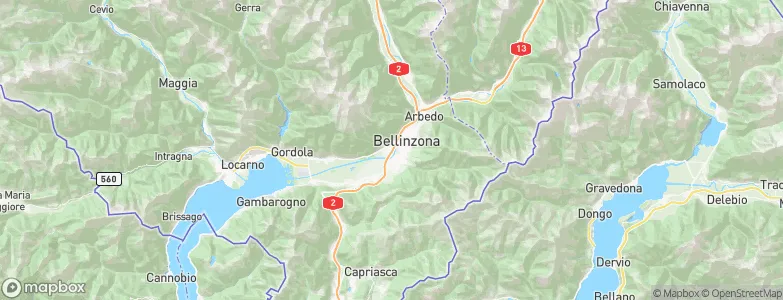 Monte Carasso, Switzerland Map