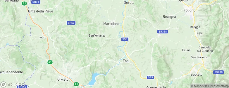 Monte Castello di Vibio, Italy Map