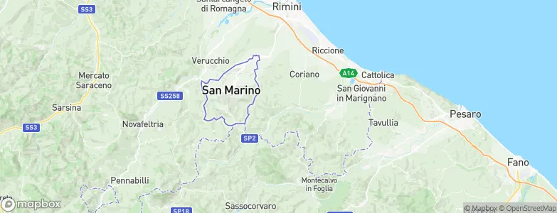 Monte Colombo, Italy Map
