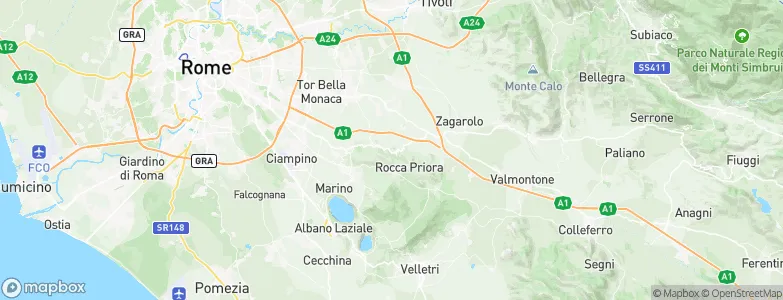 Monte Compatri, Italy Map