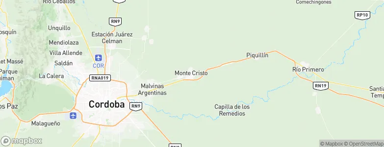 Monte Cristo, Argentina Map