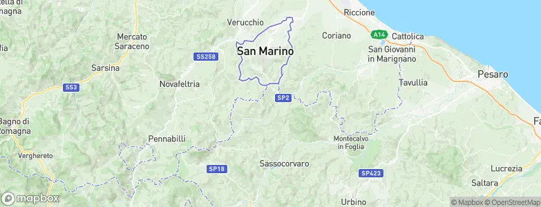 Monte Grimano Terme, Italy Map