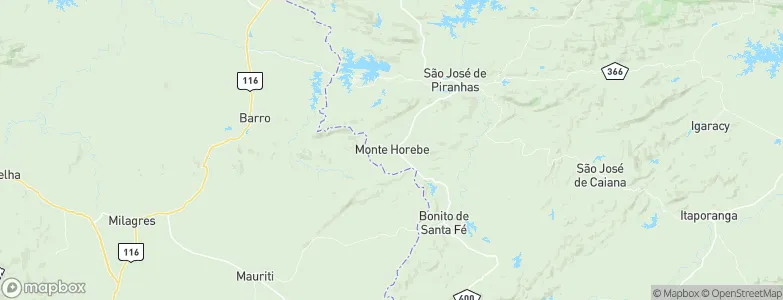 Monte Horebe, Brazil Map