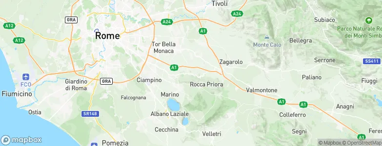 Monte Porzio Catone, Italy Map