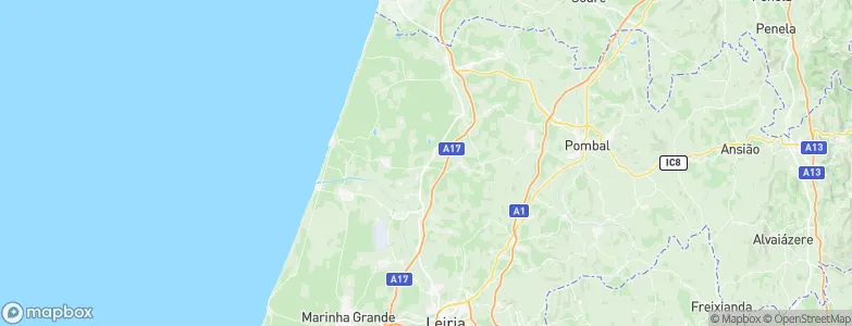 Monte Redondo, Portugal Map