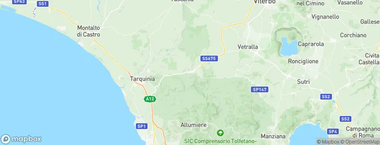 Monte Romano, Italy Map