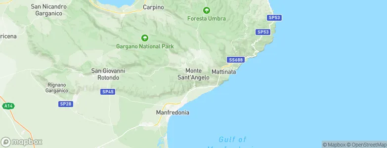 Monte Sant'Angelo, Italy Map