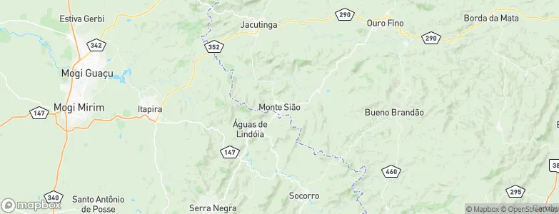 Monte Sião, Brazil Map