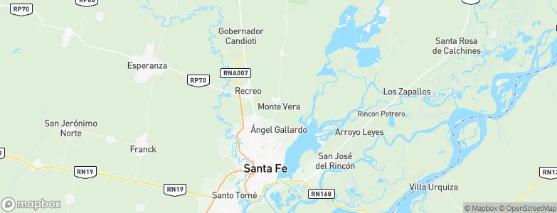 Monte Vera, Argentina Map