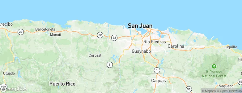 Monte Verdes, Puerto Rico Map