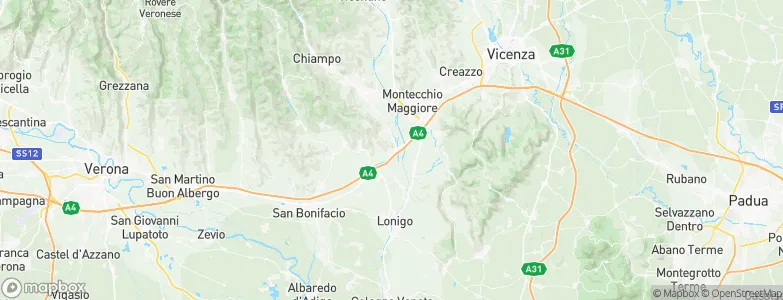 Montebello Vicentino, Italy Map