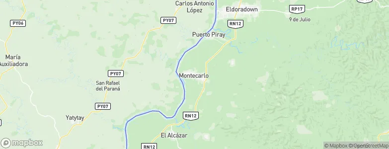 Montecarlo, Argentina Map