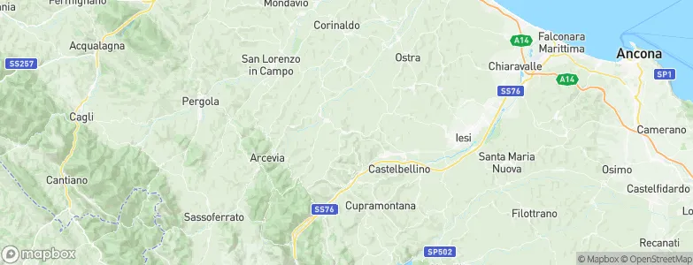 Montecarotto, Italy Map