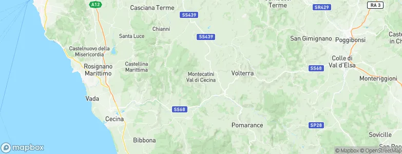 Montecatini, Italy Map