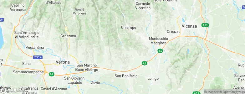 Montecchia di Crosara, Italy Map