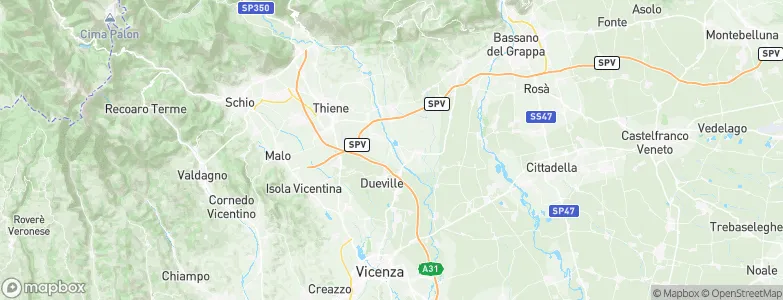 Montecchio Precalcino, Italy Map