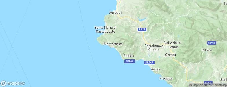 Montecorice, Italy Map