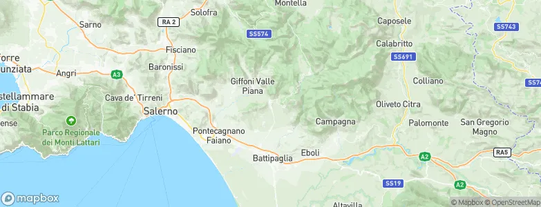 Montecorvino Rovella, Italy Map