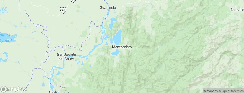 Montecristo, Colombia Map