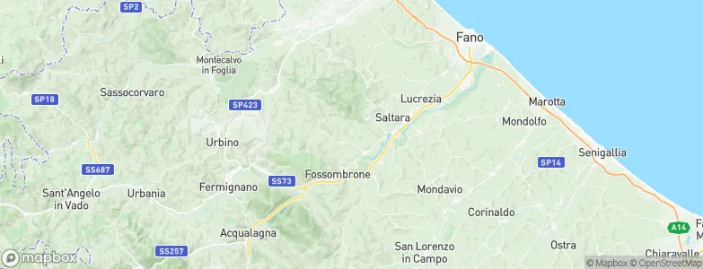 Montefelcino, Italy Map
