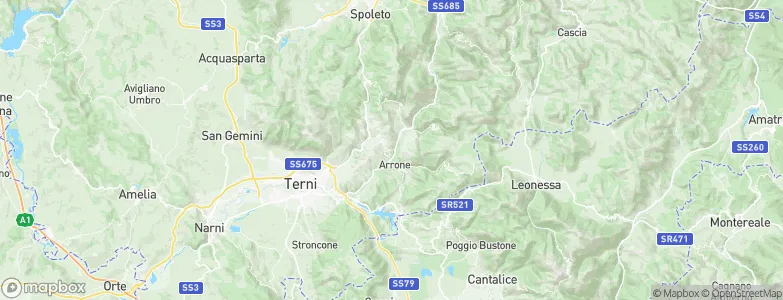 Montefranco, Italy Map