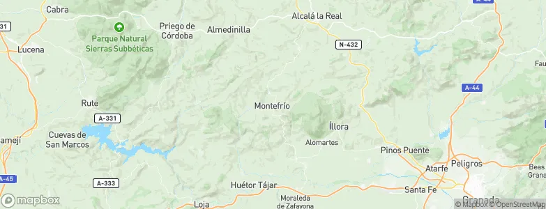 Montefrío, Spain Map
