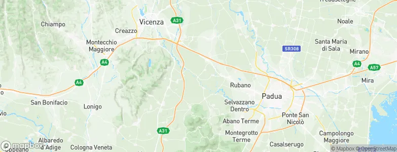 Montegalda, Italy Map