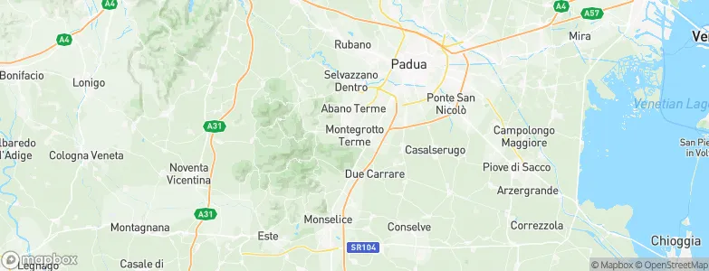 Montegrotto Terme, Italy Map
