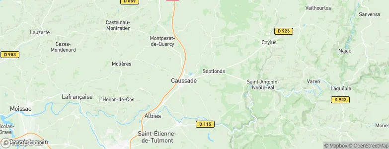 Monteils, France Map