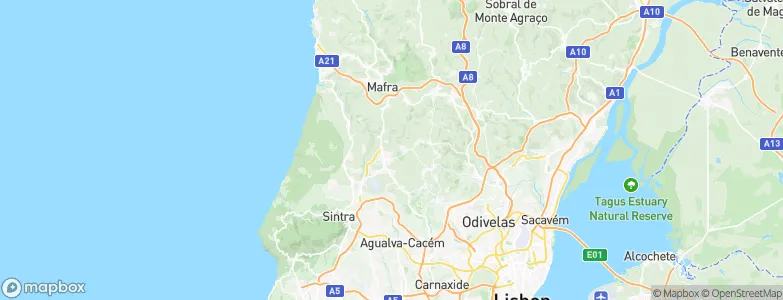 Montelavar, Portugal Map