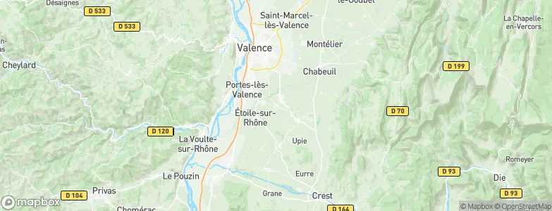 Montéléger, France Map