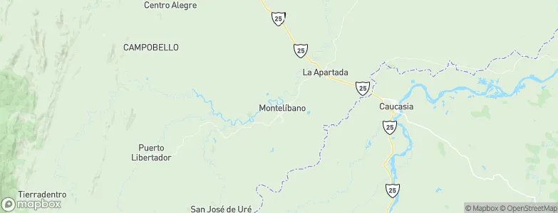 Montelíbano, Colombia Map