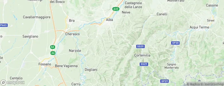 Montelupo Albese, Italy Map