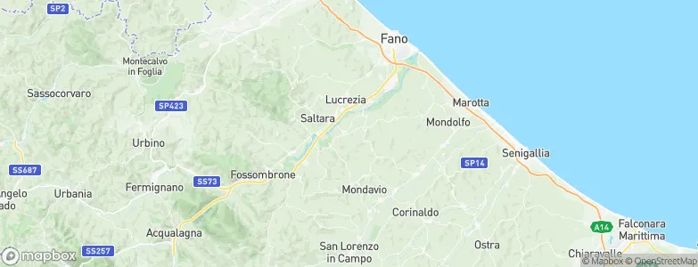 Montemaggiore al Metauro, Italy Map