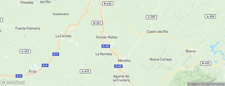 Montemayor, Spain Map