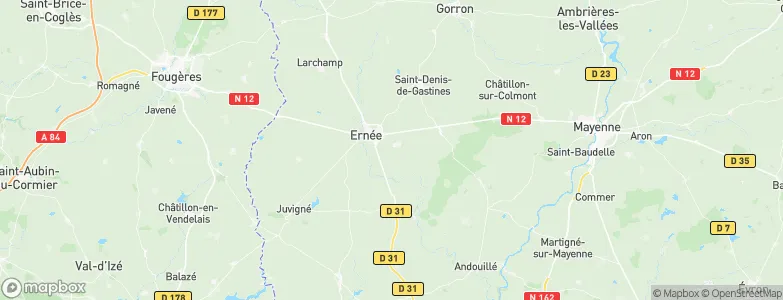 Montenay, France Map