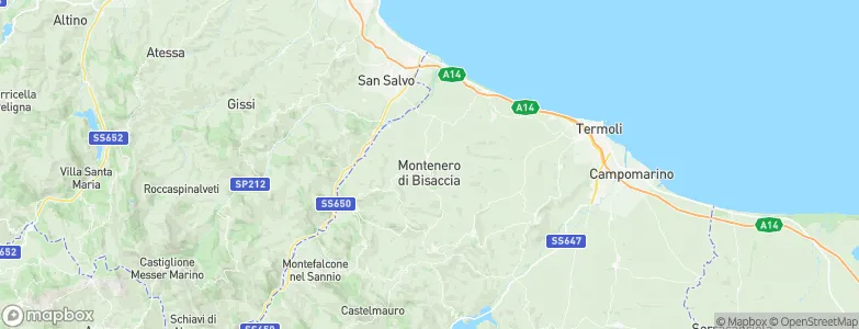 Montenero di Bisaccia, Italy Map