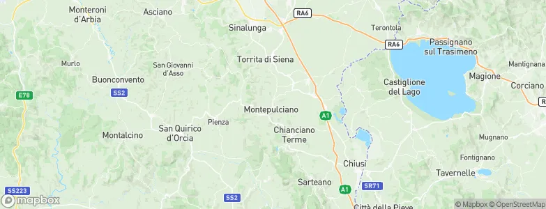 Montepulciano, Italy Map