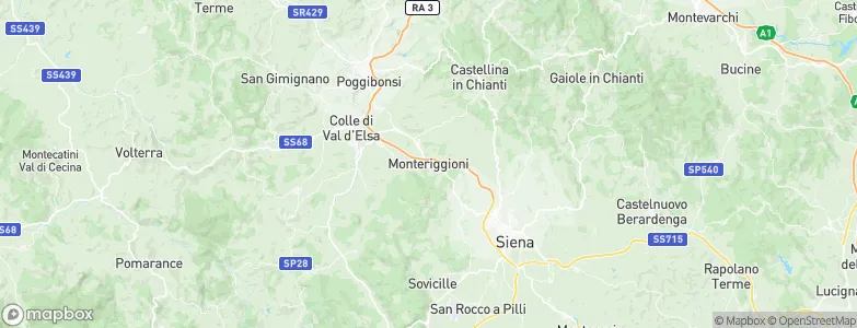 Monteriggioni, Italy Map