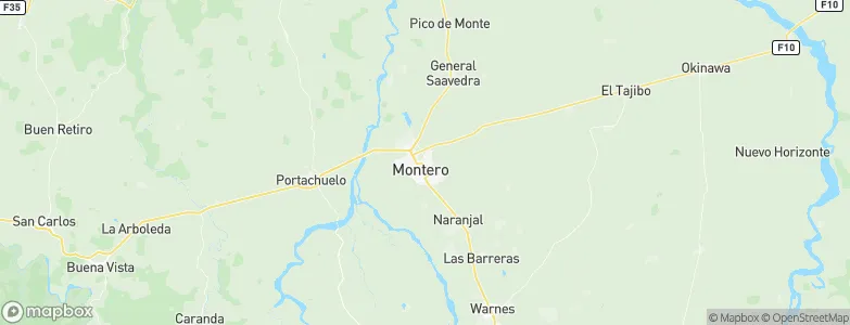 Montero, Bolivia Map
