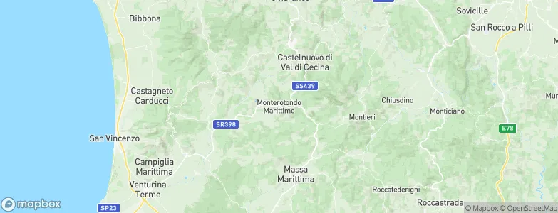 Monterotondo Marittimo, Italy Map