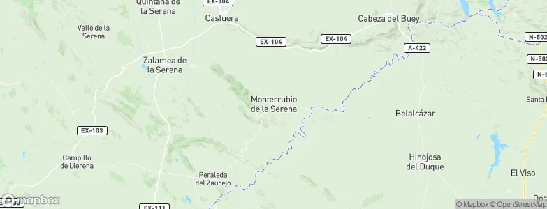 Monterrubio de la Serena, Spain Map