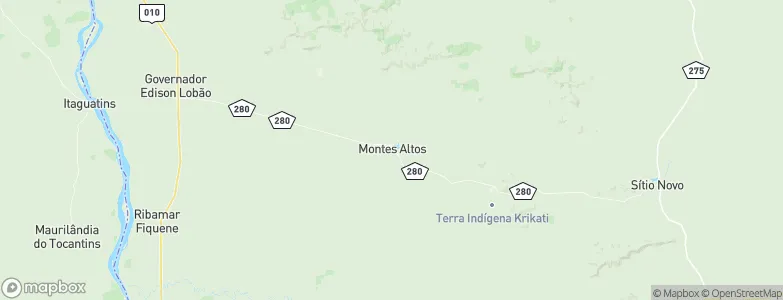 Montes Altos, Brazil Map
