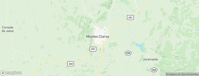 Montes Claros, Brazil Map