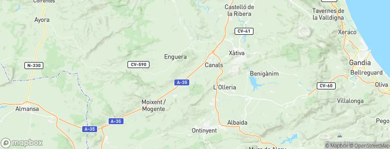 Montesa, Spain Map