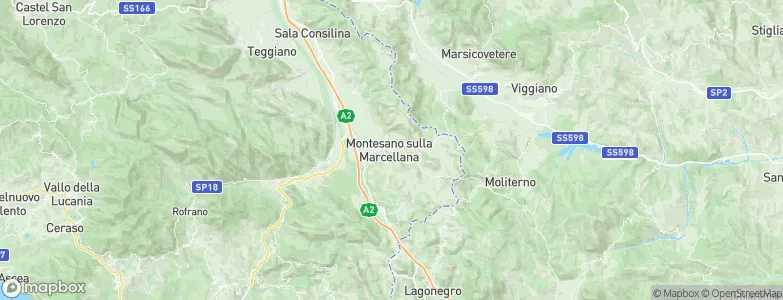 Montesano sulla Marcellana, Italy Map