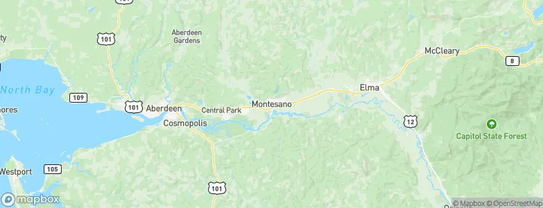 Montesano, United States Map