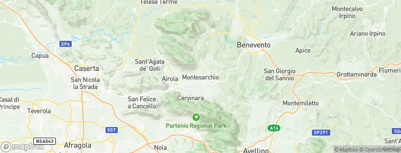 Montesarchio, Italy Map