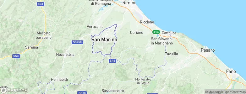Montescudo, Italy Map